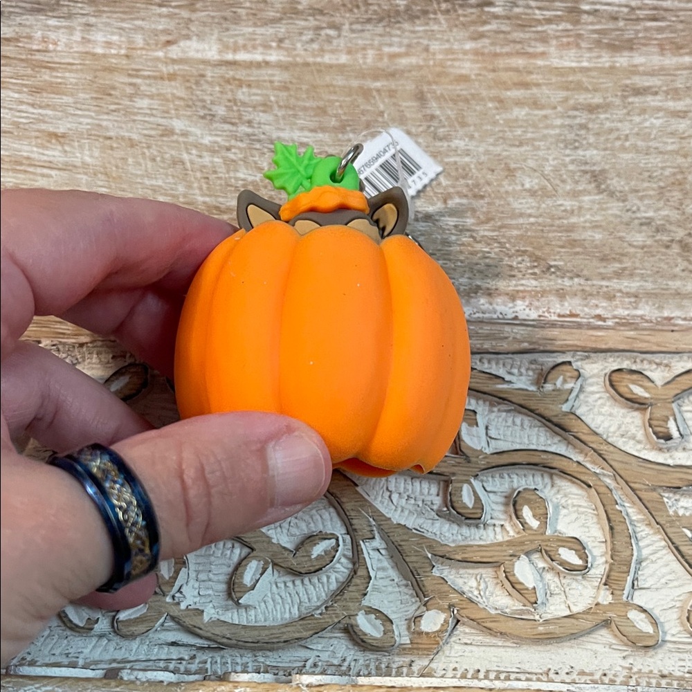 Orange Pop-Up Pup Pumpkin Pocketbac Holder